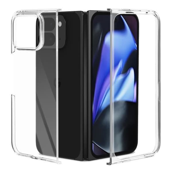 Hård skal för Google Pixel 9 Pro Fold med upphöjd kamera Abeel Transparent