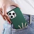 Miniatyrbild 4 av 4: Coque för iPhone 16 Pro Max Semi-rigid Soft-touch Anti-spår Mörkgrön
