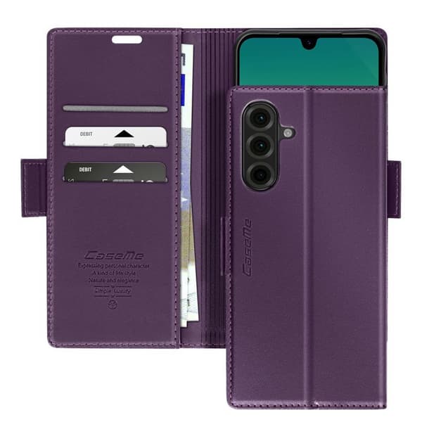 Fodral för Samsung Galaxy A26 Plånbok Anti-RFID Lila
