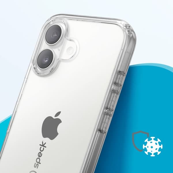 Coque för iPhone 16 Plus Dubbel Lager Stötsäker 2.4m GemShell Speck Transparent