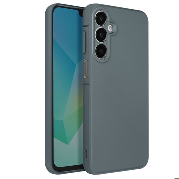 Skyddande skal för Samsung Galaxy A16 Semi-rigid Soft-touch Anti-fingeravtryck Mörkgrå