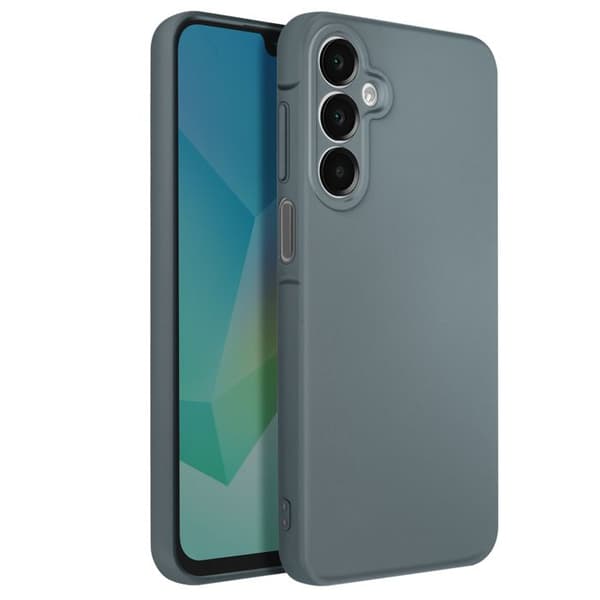 Skyddande skal för Samsung Galaxy A16 Semi-rigid Soft-touch Anti-fingeravtryck Mörkgrå