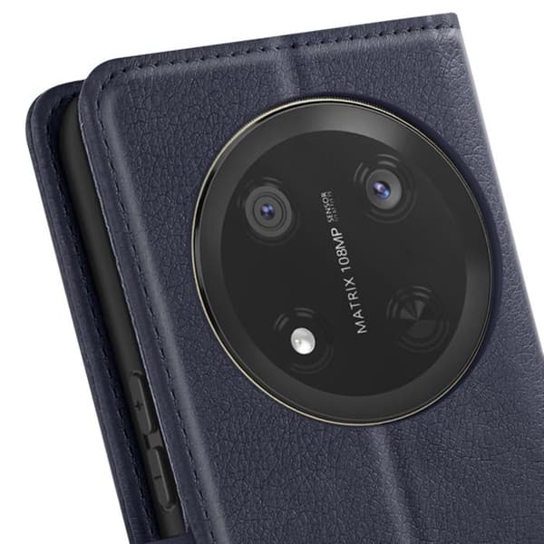 Fodral för Honor Magic 7 Lite Fodral med Kläpp och Videostöd Blå Natt