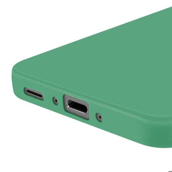 Siliconförpackning för Samsung Galaxy A36, slät, skyddad kamerablokk, grön