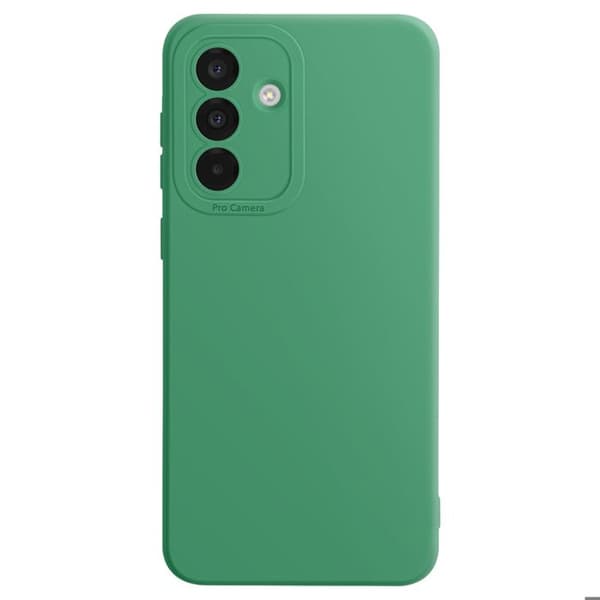 Siliconförpackning för Samsung Galaxy A36, slät, skyddad kamerablokk, grön