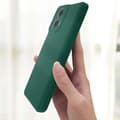 Miniatyrbild 3 av 4: Coque för Motorola Moto G24 Power Silikon Mjuk Matt Mörk Grön