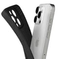 Miniatyrbild 4 av 4: Silicone-fodral för iPhone 16 Pro Max Slät Kamera Blockerad Svart