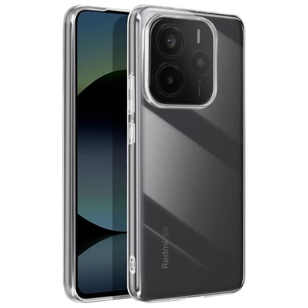 Coque för Xiaomi Redmi Note 14 5G Kontur Silikon Baksida Akryl Transparent