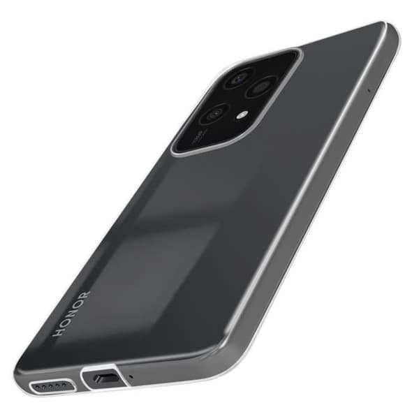 Tålig skal för Honor 200 Lite Fin 0,5 mm Silikon Vattentät Transparent