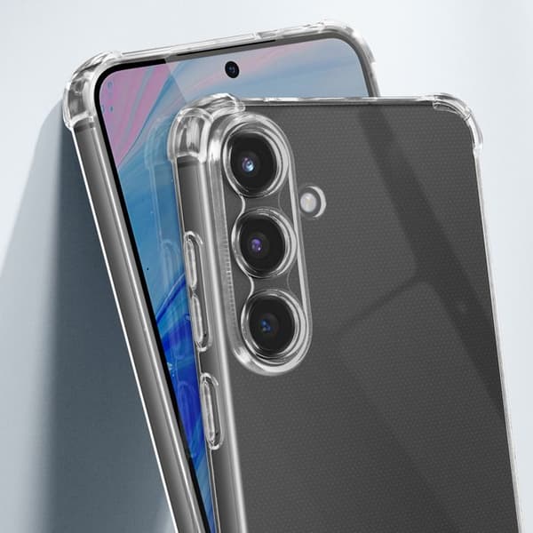 Skydd för Samsung Galaxy S25 Stötdämpande Flexibel Förstärkta Hörn Transparent