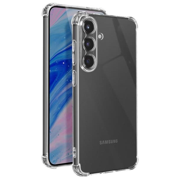 Skydd för Samsung Galaxy S25 Stötdämpande Flexibel Förstärkta Hörn Transparent