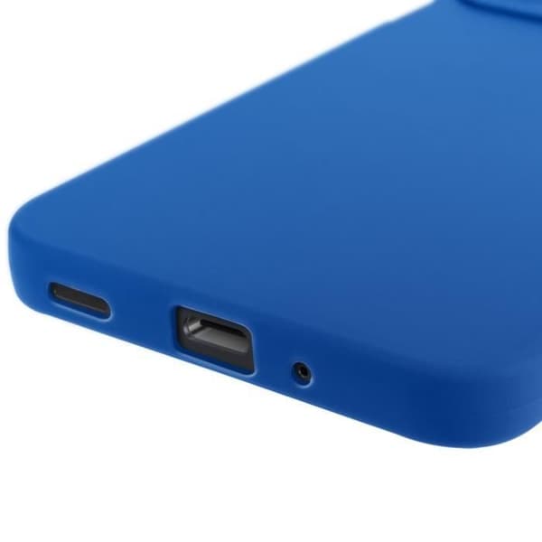 Coque för Samsung Galaxy A16 Silikonmat Bloc Kamera Protector Blå