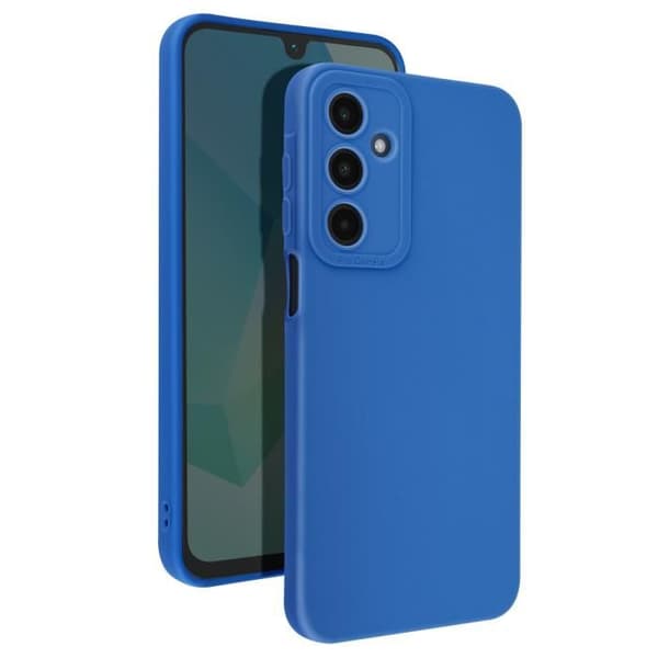 Coque för Samsung Galaxy A16 Silikonmat Bloc Kamera Protector Blå