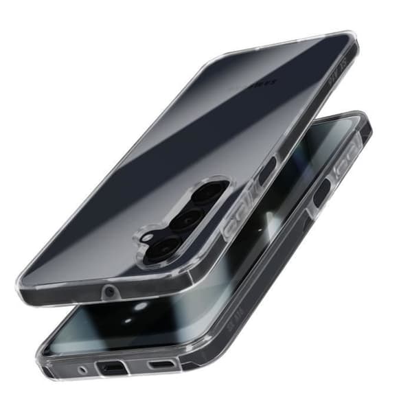 Heltäckande skal för Samsung A16 med upphöjd kameralins, transparent