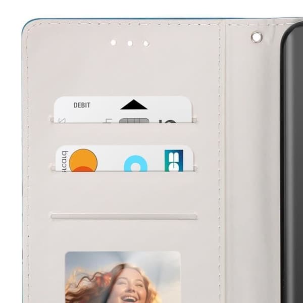 Fodral för Xiaomi Redmi Note 14 5G Plånbok Videostöd Blå