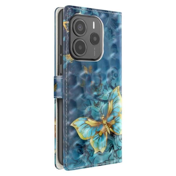 Fodral för Xiaomi Redmi Note 14 5G Plånbok Videostöd Blå