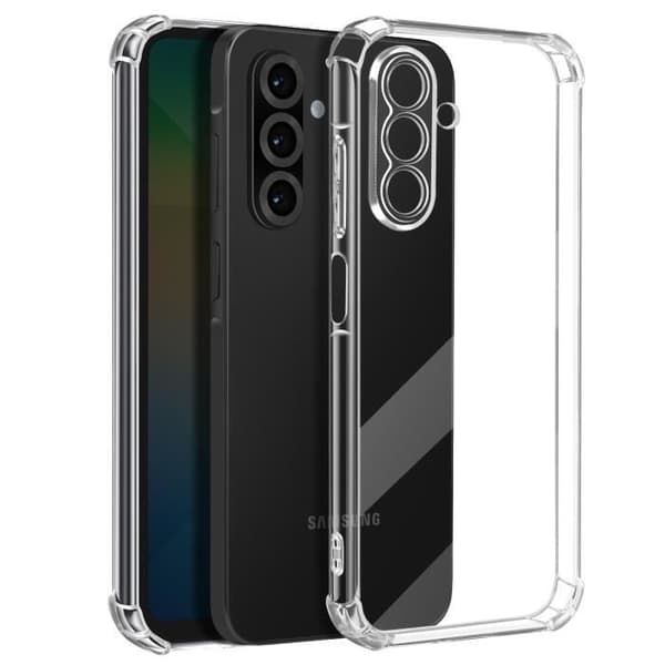 Stöttålig skal för Samsung Galaxy A26 med förstärkta hörn Mayaxess Transparent