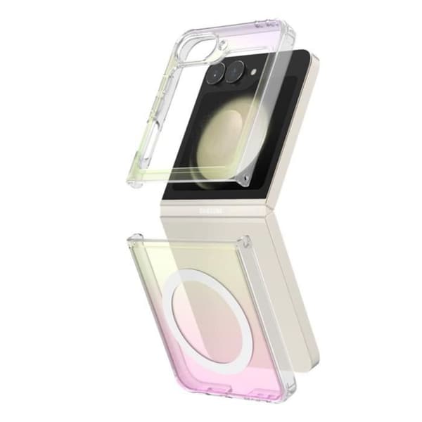 Skyddshölje - BIGBEN - Samsung Galaxy Z Flip 6 - Transparent - Stöttålig - Förstärkt