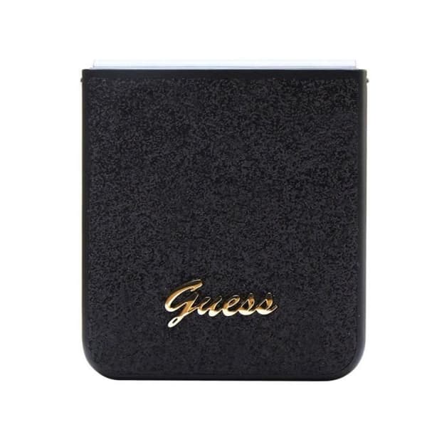 Skyddande skal för Samsung Galaxy Z Flip 5 med glitter Guess svart