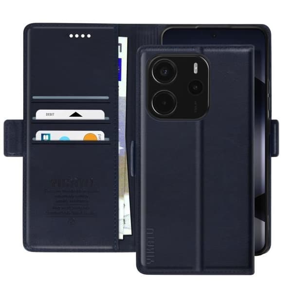 Fodral för Xiaomi Redmi Note 14 4G Videostöd Blå Natt