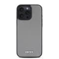 Miniatyrbild 1 av 4: Coque för iPhone 16 Pro Max MagSafe Elegant med DKNY Metalllogotyp Grå