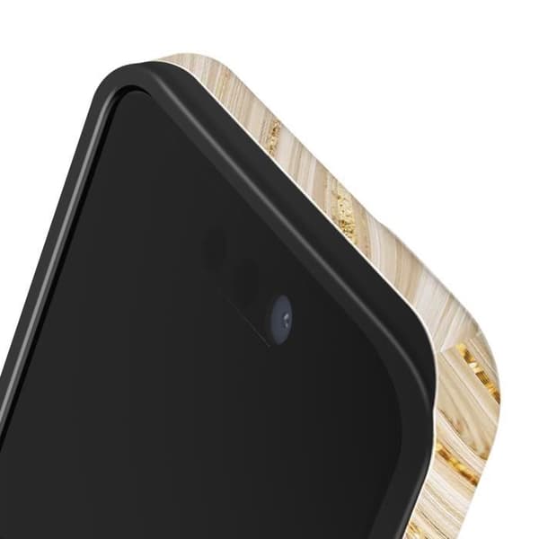 Coque för iPhone 15 Pro Full Glam Stöttålig Skräddarsydd Burga Guld