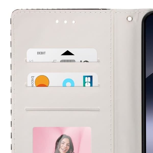 Fodral för Xiaomi Redmi Note 14 5G Plånbok Stöd för Video Svart