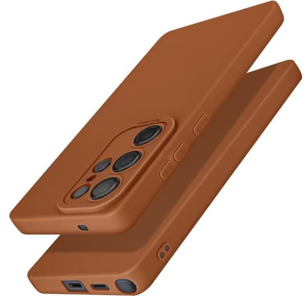 Skydd för Samsung Galaxy S25 Ultra i Matt Silikon Brun