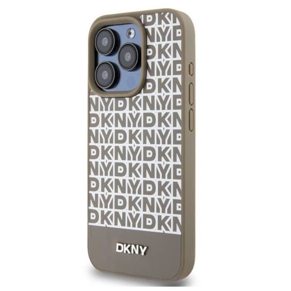 Skyddshölje för iPhone 14 Pro med MagSafe-bottendekor DKNY Brun