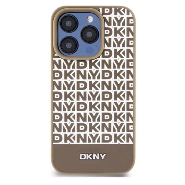 Skyddshölje för iPhone 14 Pro med MagSafe-bottendekor DKNY Brun