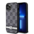Miniatyrbild 4 av 4: Elegant iPhone 12 / 12 Pro-fodral med rut- och randmönster DKNY Svart
