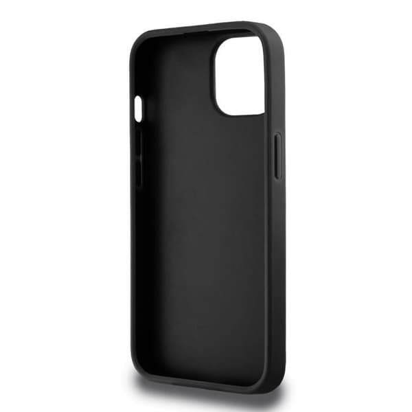Elegant iPhone 12 / 12 Pro-fodral med rut- och randmönster DKNY Svart