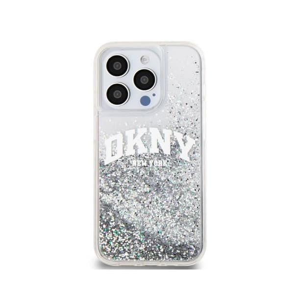 Coque för Apple iPhone 14 Pro Liquid Glitter Arch Flexibel Ultra-Chic DKNY Transparent