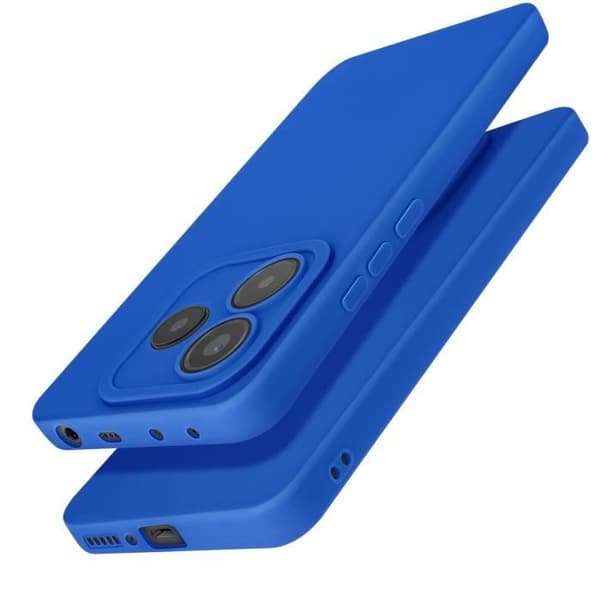 Skyddsskal för Xiaomi Redmi Note 14 5G Mjuk silikon Kamerablock Skydd Blå