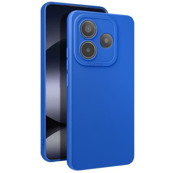 Skyddsskal för Xiaomi Redmi Note 14 5G Mjuk silikon Kamerablock Skydd Blå