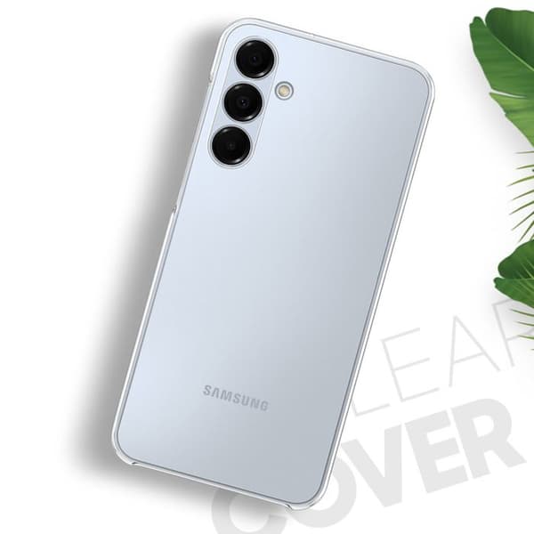 Klassisk skal för Samsung A16, hård, tunn, med skydd för kameran, genomskinlig.