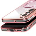 Miniatyrbild 4 av 5: Coque MagSafe för Samsung Galaxy A26 Silikon Glittrig Roséguld