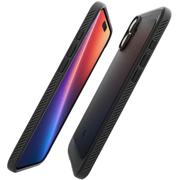 Coque MagSafe för iPhone 16 Stötsäker Förstärkta Hörn Spigen SGP Svart