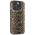 Miniatyrbild 2 av 2: Stötsäker leopardmönstrad iPhone 16 Pro-fodral med upphöjda kanter