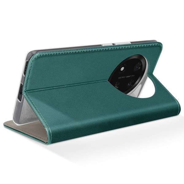 Etui för Honor Magic 7 Lite Fodral Portfölj Magnetiskt Stöd Grön