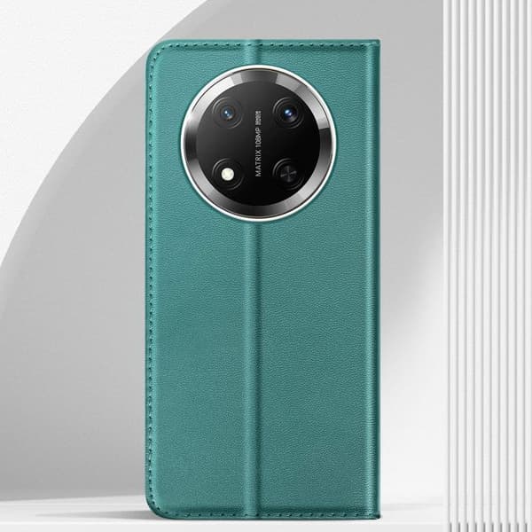 Etui för Honor Magic 7 Lite Fodral Portfölj Magnetiskt Stöd Grön