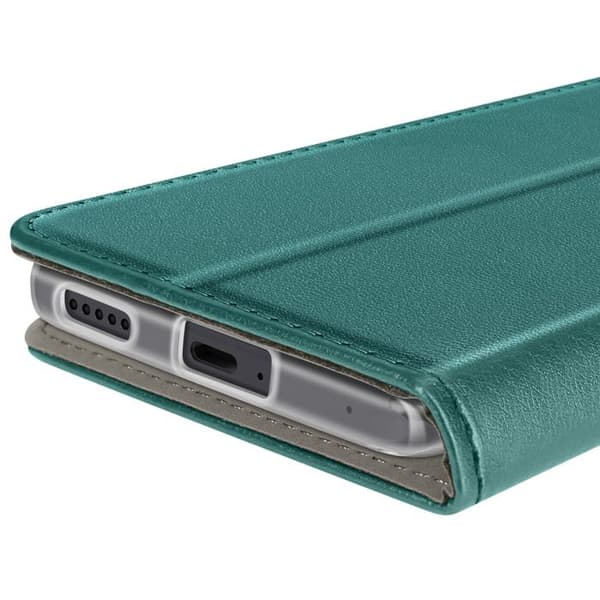 Etui för Honor Magic 7 Lite Fodral Portfölj Magnetiskt Stöd Grön