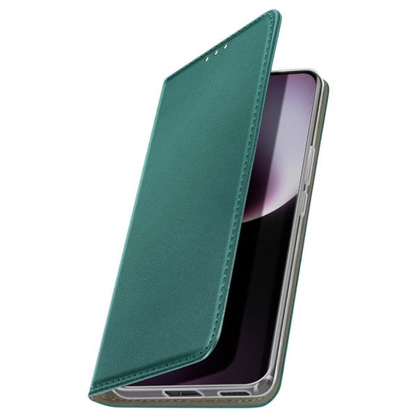 Etui för Honor Magic 7 Lite Fodral Portfölj Magnetiskt Stöd Grön