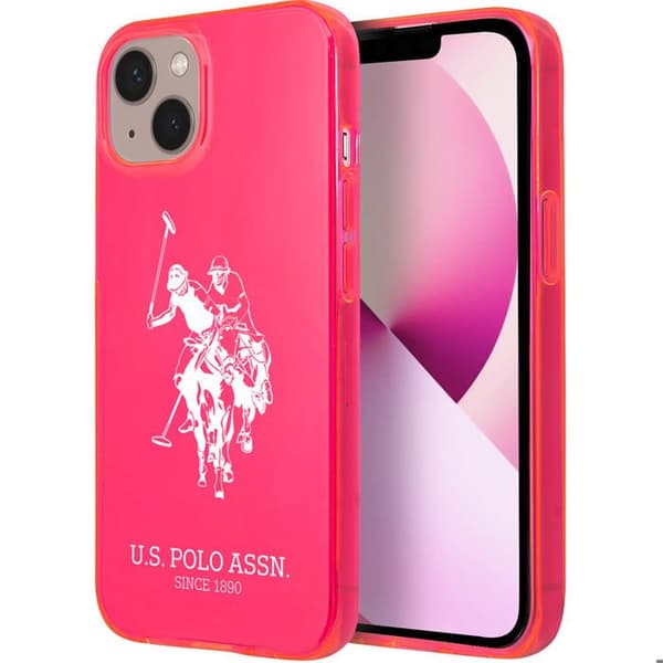 Coque för iPhone 13 - U.S Polo, Stötabsorberande skydd - Rosa