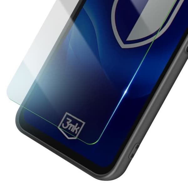 Coque för Xiaomi Redmi 14C Silikon Soft Touch och Härdat Glas 3mk Svart