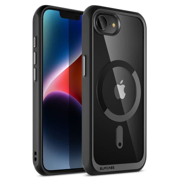 Coque MagSafe för iPhone 16e Stötsäker Flerlager Supcase Svart