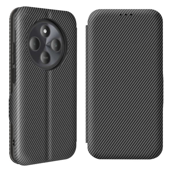 Kolfodral för Xiaomi Redmi 14C med RFID-skydd och kortfack, svart stöd