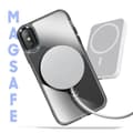 Miniatyrbild 3 av 4: MagSafe-skal för iPhone XS och X Bakstycke Kristallfärgad Svart