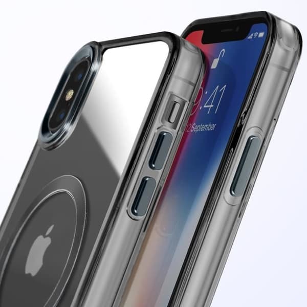 MagSafe-skal för iPhone XS och X Bakstycke Kristallfärgad Svart