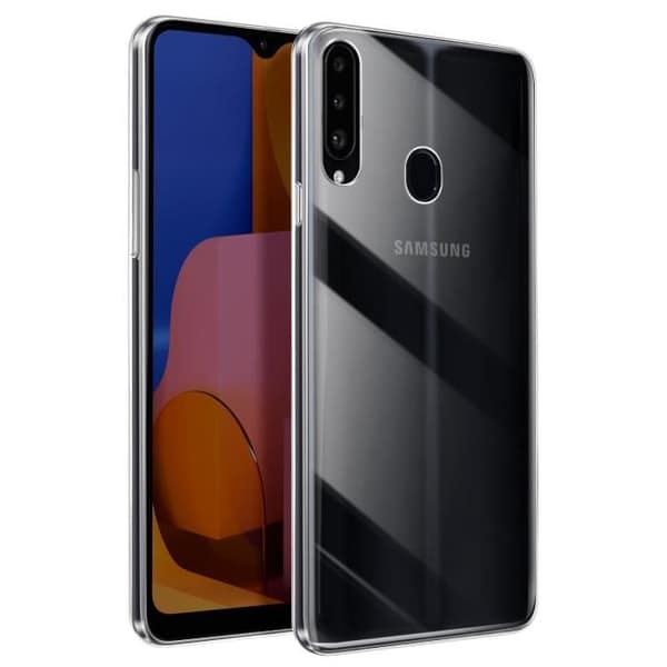 Siliconefodral för Samsung Galaxy A20s, tunt, lätt och transparent design